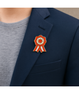 Peruvian Rosette Flag of Peru Badge Pin Escarapela Peruana Metal - $4.99