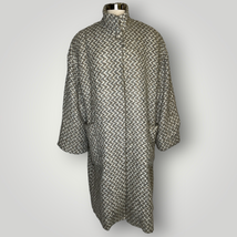 Vintage Wool Coat Long Oversized MJ Seattle Zig Zag Wool Coat Textured  E - £50.27 GBP