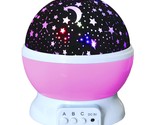 Girls Star Night Light Projector - Starry Night Light For Kids Baby Bedr... - £27.59 GBP