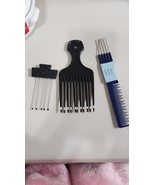 (3) Goody Comare 1980s Patent4345608 Plastic Metal Hair Pick Lift Comb T... - $30.08 CAD