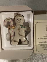 VTG NIB 2000 A Christmas Treat, Annual Gingerbread Ornament China/24 K Gold Trim - £19.88 GBP