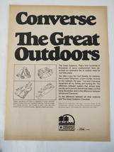1975 Converse The Great Outdoors Sports Original Print Ad Advertisement - £9.45 GBP