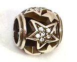 Brighton Starlet Bead JC1401, Silver Finish, Crystals, New - $18.04