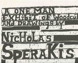 Nicholas Sperakis Exhibit of Woodcuts &amp; Drawings Mailer New York 1982 - $324.72
