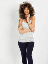 Mother Maternity Clip Down Nursing Cami Grey Spacedye Large *NEW*Tags u1 - $17.99