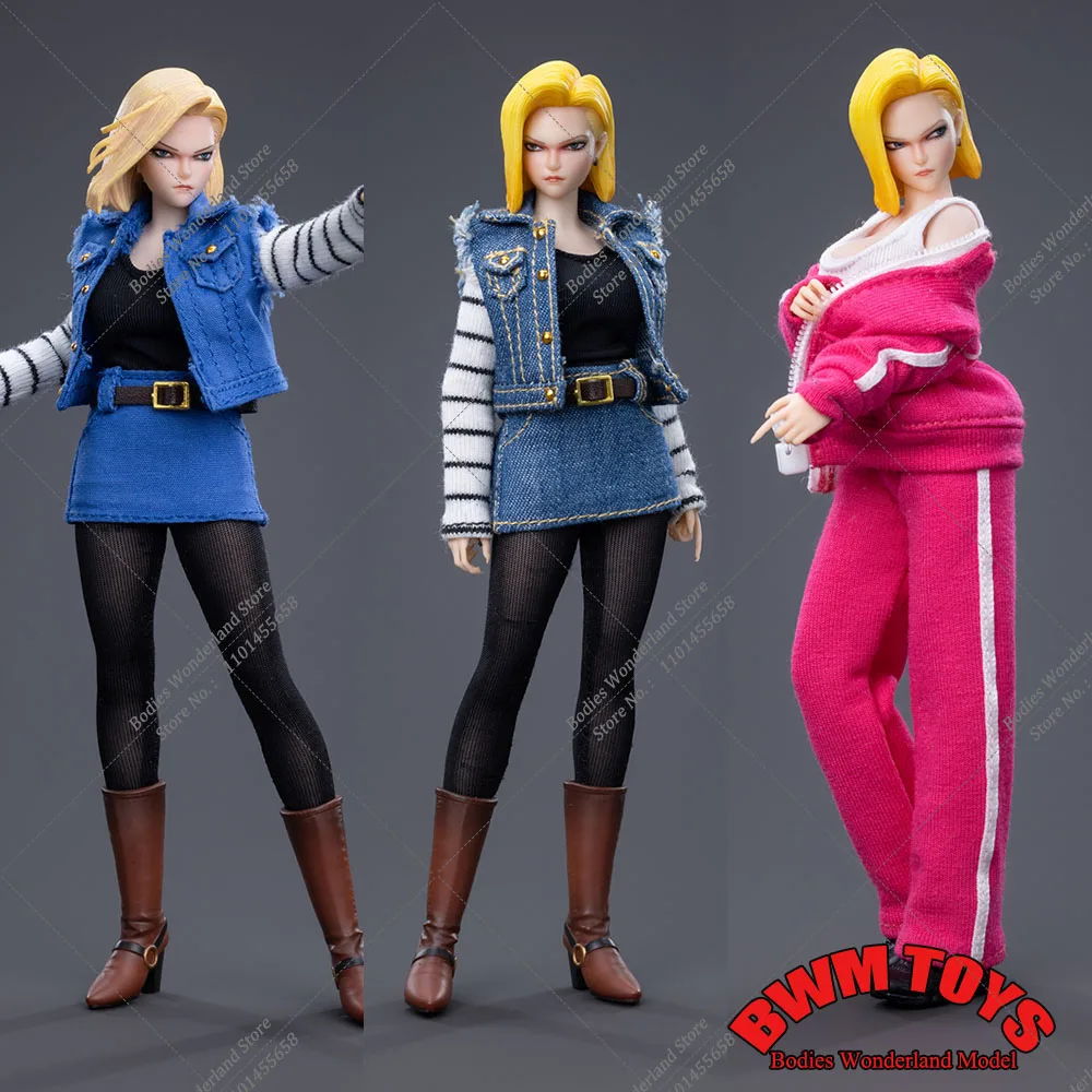 CDtoys CD048 1/12 Scale Mini Android 18 Head Sculpt Costume Clothes Boots Model - £58.50 GBP+
