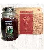 Yankee Candle MOUNTAIN LODGE LARGE JAR Candle 22 oz SINGLE WICK (NEW) - £21.65 GBP