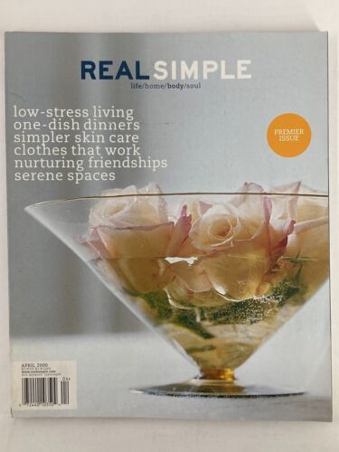 Primary image for Real Simple Magazine April 2000 Low-Stress Living One-Dish Dinners No Label