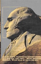 George Washington Mt Rushmore National Monument Black Hills SD linen postcard - £5.08 GBP