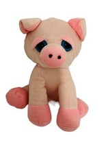 Pink Pig Plush Stuffed Animal Emerald Toys 8 inch Porky Soft  2013 Toy Blue Eyes - £8.96 GBP