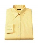 Mens Dress Shirt Croft &amp; Barrow Yellow Classic Fit Long Sleeve $32-size ... - $15.84