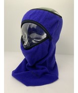 Vtg Montbell Fleece Face Mask Gaiter Under Helmet Purple One Size USA Ex... - €28,34 EUR