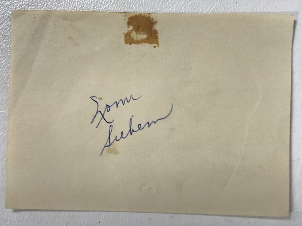 Norm Siebern (d. 2015) Signed Autographed 4.5x5 Signature Sheet - Baseball - $15.00