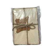 Handmade Paper Pack 25+ Sheets 6&quot;x4&quot; Light Milky Coffee Color - $408.28 MXN