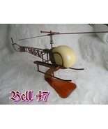 THE BELL 47 WOODEN MODEL - HIGH QUALITY - $2,817.39 MXN