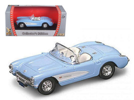 1957 Chevrolet Corvette Blue 1/43 Diecast Car Road Signature - £18.47 GBP