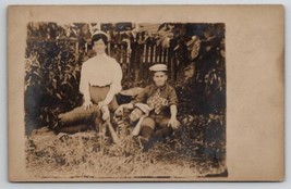 Schuylkill Co PA RPPC Lady Halloween Baseball Player Hummel Jud Fam Postcard U22 - £31.43 GBP