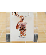 Crossfor Teddy Bear Pink Crystal Necklace Cute Kawaii Teddy-05PK Japan - £55.78 GBP