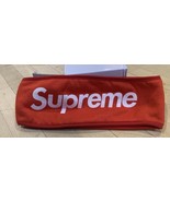 NEW SUPREME FLEECE HEADBAND RED WHITE BOX LOGO FW13 RARE - $107.91