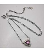 Vintage Elegant Pendant 925 Sterling Silver Handmade Zircon Pink Topaz 3.17g - $95.00