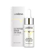 LANBENA Six Peptide Serum 24K Gold Anti-Aging Hyaluronic Acid 15ml 0.5fl oz - $10.99