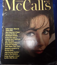 Vintage McCall’s January 1962 Elizabeth Taylor Judy Garden Eddie Fisher  - £6.93 GBP