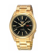 Seiko 5 Automatic Day-Date Gold Black Menes Watch SNKL50K1 - £131.56 GBP