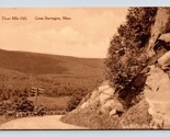 Road on Three Mile Hill Great Barrington MA UNP Albertype Postcard N13 - $10.84