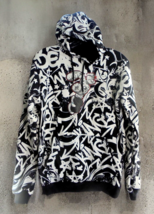 Popeye Hoodie Mens Small S Pullover Sweatshirt Graffiti Print Popeye Gra... - $14.80