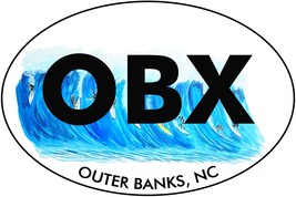 OBX - Outer Banks Surfing High Quality Vinyl Decal Sticker - Car Tumbler... - $6.95+