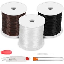 300M Stretchy String For Bracelets, 3 Rolls 0.8Mm Elastic String Stretch... - $16.99