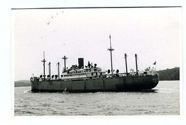 Malayan Prince Ship Real Photo Postcard Hit by U-432 in 1942 - £31.00 GBP
