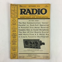 September 1934 Radio Magazine New Communications Gainer Parallel vs Push Pull Op - £10.34 GBP