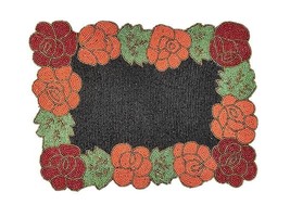 Handcrafted Beautiful Beaded Design Rectangular Decorative Placemat‎ 12 ... - £28.41 GBP+