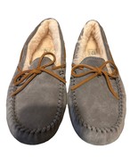 NEW UGG DAKOTA SLIPPER MOCCASIN WOMENS US 11 PEWTER GRAY SUEDE WOOL EUR 42 - $103.00 CAD