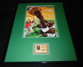 Gary Payton 16x20 Framed Game Used Jersey &amp; Photo Display Sonics - £62.27 GBP