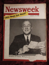 Newsweek Magazine January 5 1953 George Humphrey Treasury - £5.09 GBP