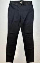 Eileen Fisher Skinny Pants Womens XS Black Coated Stretch Denim Pull On ... - $24.99