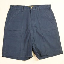 Vtg Timberland 36 x 9&quot; Navy Blue Y2K Weathergear Utility 1998 Chino Shorts - £19.57 GBP