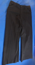 VINTAGE USN US NAVY NAVAL ACADEMY BLACK MENS UNIFORM DRESS PANTS 33X30.5 - £23.45 GBP