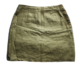 G.H. Bass &amp; Co. Women&#39;s Green Linen Skirt  ~6~RN 84468 - £14.18 GBP