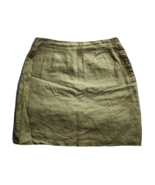 G.H. Bass &amp; Co. Women&#39;s Green Linen Skirt  ~6~RN 84468 - £13.92 GBP