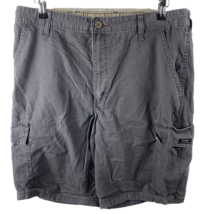 Wrangler Cargo Shorts Size 34 Mens Dark Gray Pockets 100% Cotton 10&quot; Inseam - £29.30 GBP
