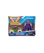 Spin Master Monster Jam CREATURES Grave Digger &amp; Grim Truck 2 Pack Serie... - $85.00
