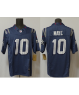 Men's Drake Maye #10 Stitched Jersey Navy Grey - $45.00
