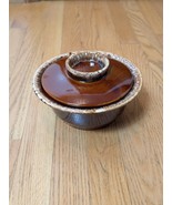 Vintage Hull Crestone Brown Drip Covered Casserole W/Lid Ovenproof - $17.99