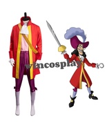 Captain Hook costume Anime Peter Pan Cosplay Halloween Carnival Party Su... - £67.25 GBP+