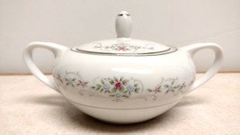 Vintage MILADY China Sugar Bowl Made in Japan Pink &amp; Blue Floral - £7.76 GBP