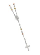 925 Sterling Silver Y Virgin Mary Rosary Cross - £345.07 GBP