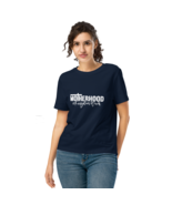 Women’s Organic Ribbed Neck T-Shirt – Motherhood is Kingdom Work (French... - $75.17 CAD